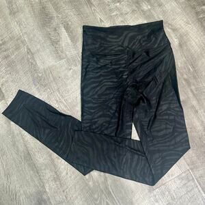 Athleta x Simone Biles Liquid Shine Elation 7/8 Leggings Small Black